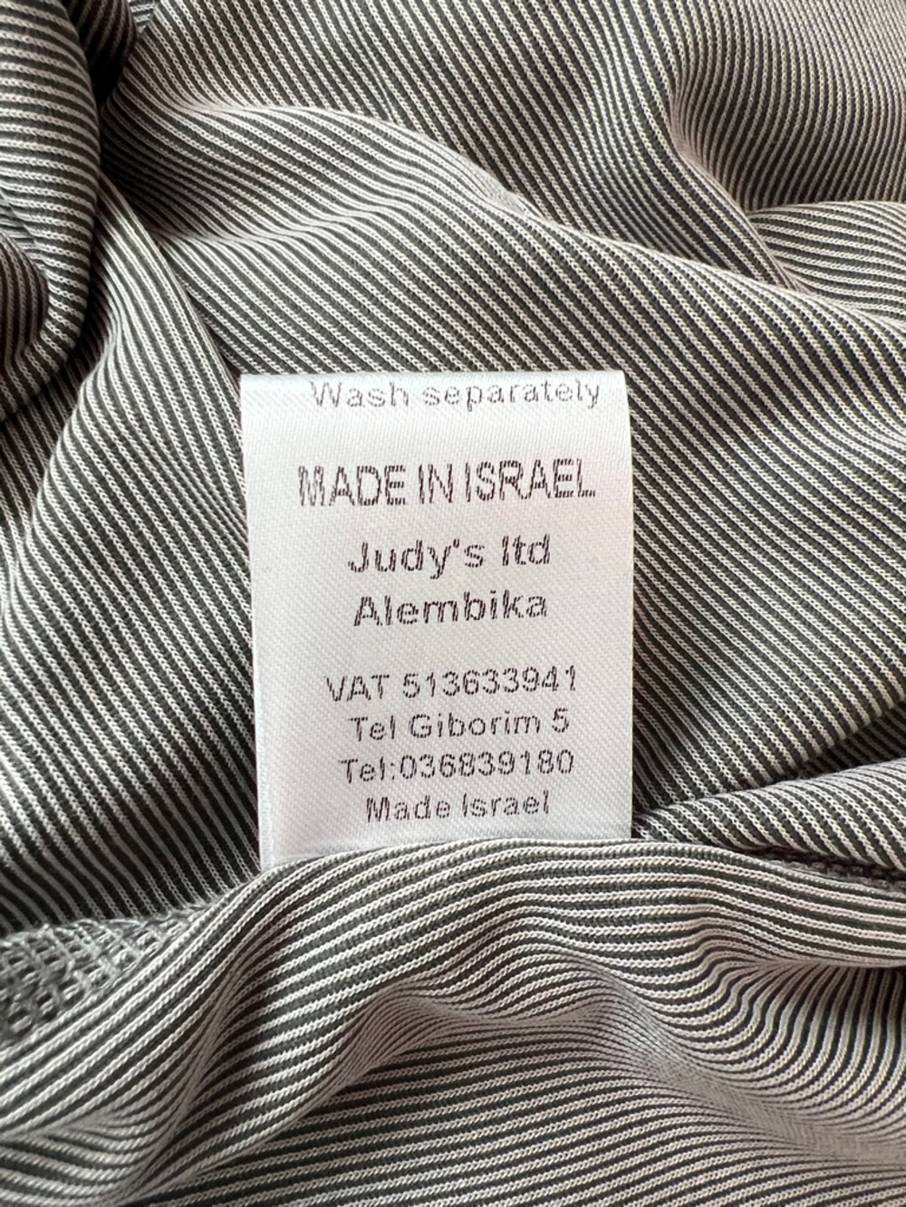 Alembika Essential Draped Cocoon Tunic Jacket Fog Gray Stripe Size 1 US 6-8 NWT - Picture 9 of 12